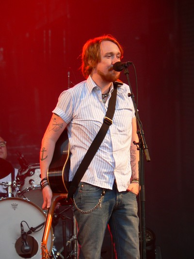 En bild på Lars W på en konsert i Piteå Badhusparken för några årsen 