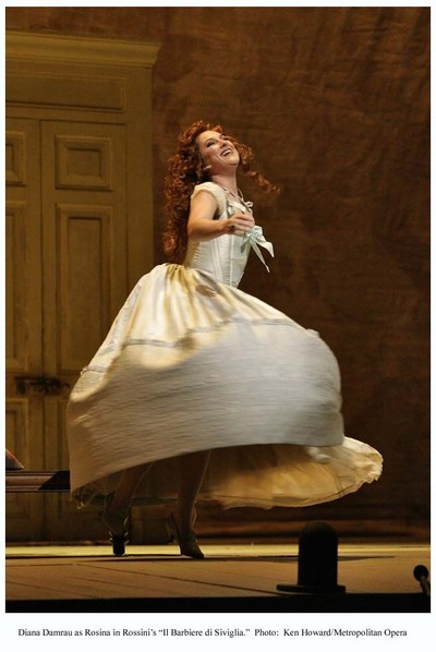 Diana Damrau som Rosina i Barberaren i Sevilla av Rossini. 