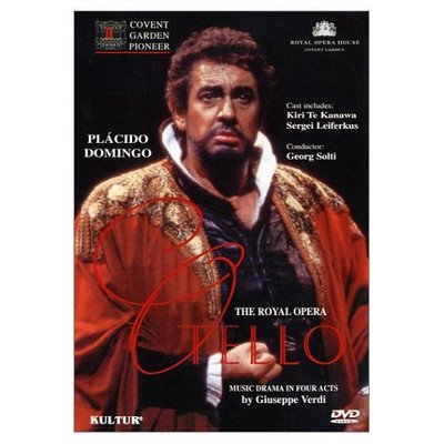 Verdis opera Otello. En inspening med Placido Domnigo cch Kiri Te Kanawa. 